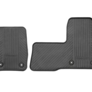 Tepih, spredaj gumiran, črn